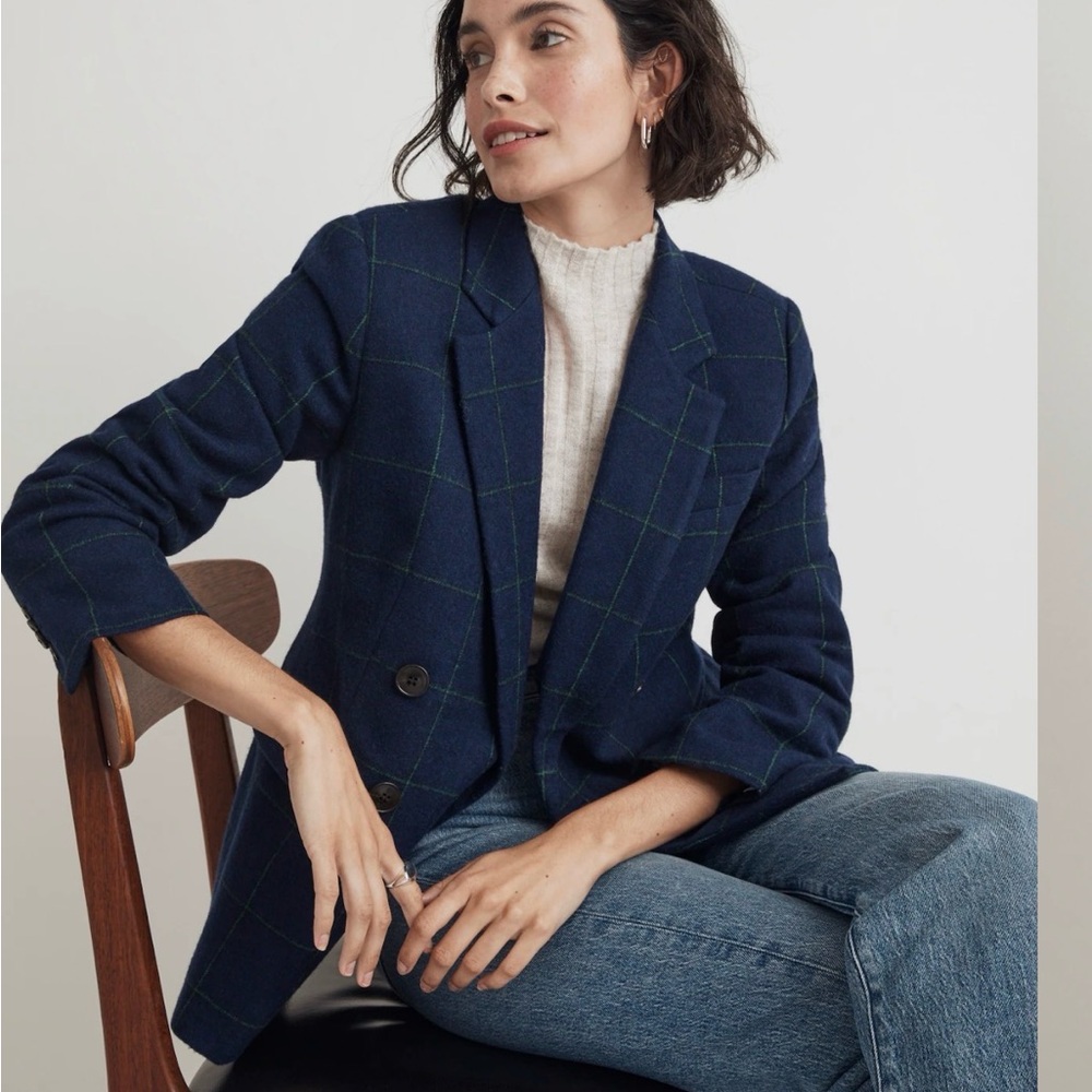 Madewell The Rosedale Blazer in Plaid, 10